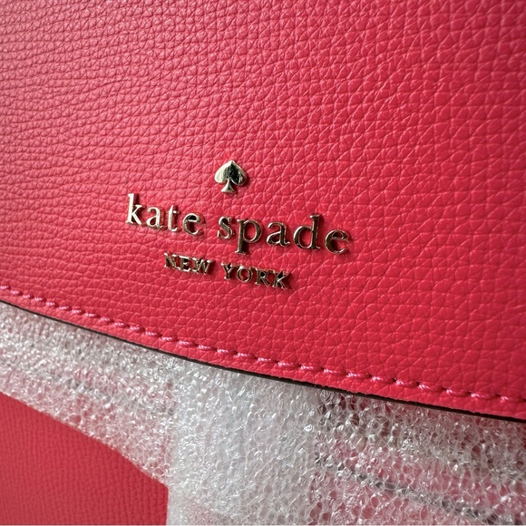 Kate Spade Kristi Medium Flap Leather Backpack in Bright Pink Peppe KA695 main image 6